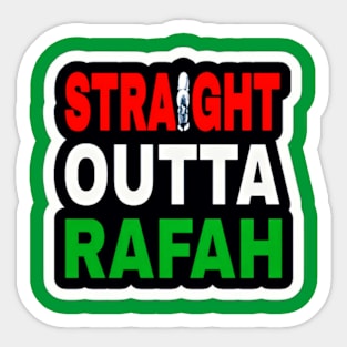 Straight Outta Rafah - Sticker - Back Sticker